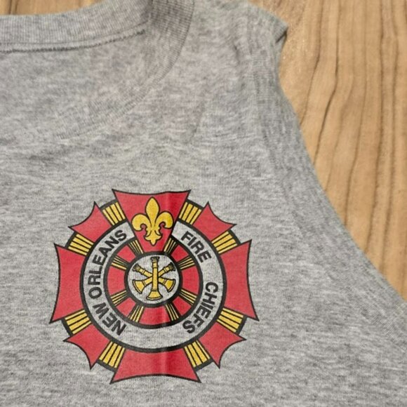 Nos Vintage New Orleans Fire Chiefs Jazz Festival Tank Top M Womens Tee Shirt - Picture 3 of 7